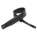 Levy's Leathers DM1PD-BLK 3" Leather Guitar Strap with Padded Interior- Black. 