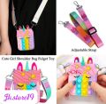 pop it purse unicorn Pop it bag for girls fidget popit relieve gift. 