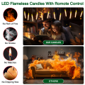 Halloween LED Floating Candles with Magic Wand Remote Battery Operated Potter Floating Candles Warm Light Home Party Decoration.