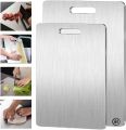 Stainless Steel Panel and Chopping Board Kitchen Household Thickened Double Sided Cutting Board Block Kneading Dough Board.