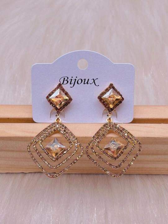 Square%20shape%20earrings%20zarcon%20earrings%20fashionable%20women%20jewellery%20-%20Image%203