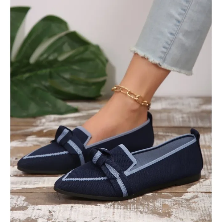 2025%20summer%20high-quality%20purple%20women's%20shoes%20lazy%20casual%20comfortable%20flat%20shoes%20women's%20shoes%20large%20lightweight%20knitted%20shoes%20-%20Image%206