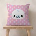 CUTE M-Mamegoma Seal Decorative Room Aesthetics Pillow Case Home Decor Bedroom Sofa Bed Couch Pillow Cover 45x45.
