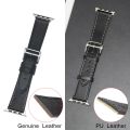 High Quality Leather Iwatch Band For Apple Watch Ultra 3 2 Series 11 10 9 8 7 6 Se 3 Bracelet Correa Strap 46mm 42 41 45 49MM. 