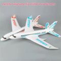 49CM Children's Hand-Thrown EPP Foam Glide Model Toy Outdoor Throwing Assembled Passenger Plane Stickers.