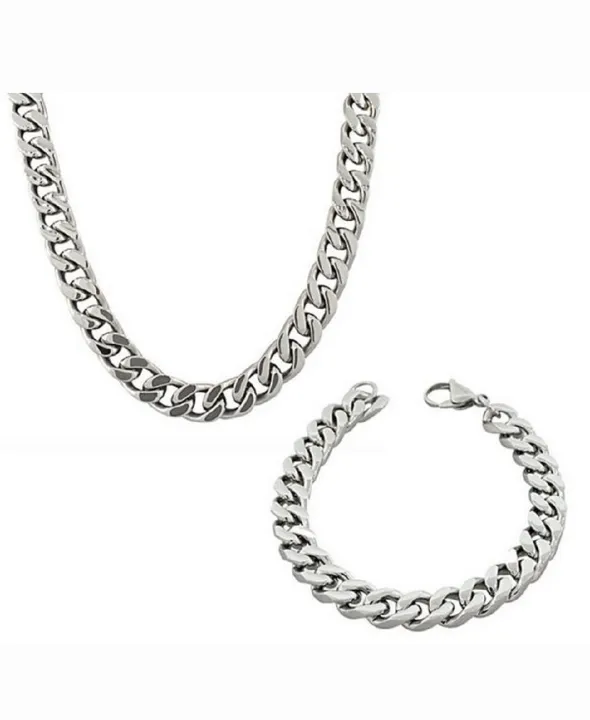 Pure%20Silver%20Stainless%20Steel%20Neck%20%20Chain+Braclate%20%20For%20Men/Boys+braclet%20For%20Boys/Men%20Top%20Fashion%20High%20Quality%20Handmade%20Heavy%20Link%20Neck%20CHAIN%20+Braclet%20For%20Men%20-%20Image%208