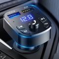 Fast Charger Car Mp3 Dual Usb Player Fm Bluetooth Receiver Bluetooth Compatible 5.0 Fm Transmitter Usb Flash Drive Plug Car Kit.