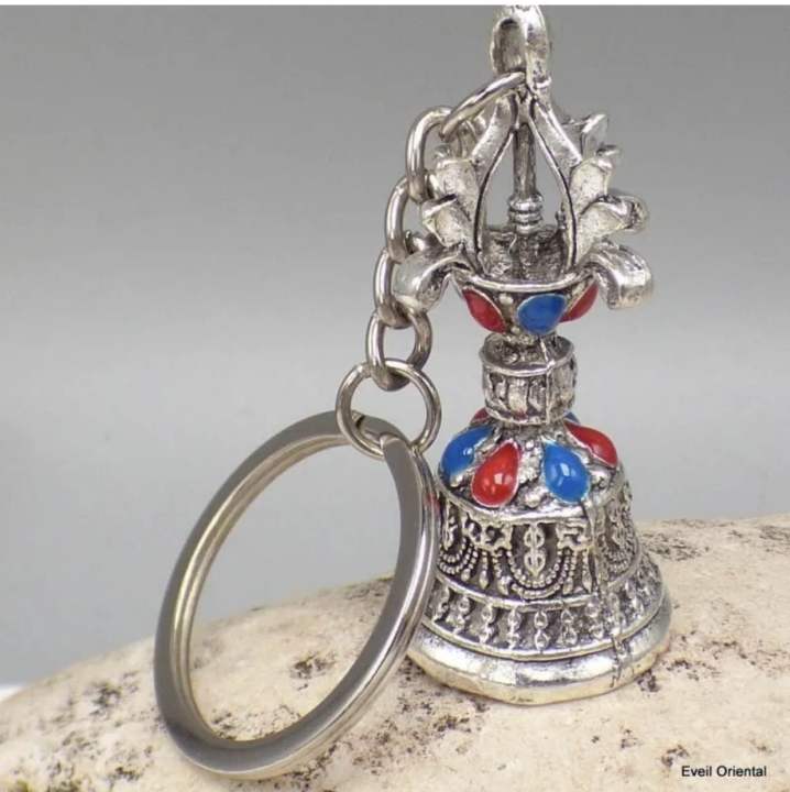 Sliver%20Gold%20Bell%20Key%20Ring%20with%20Beads%20Keyring%20/Keychain/Keyholder%20-%20Image%202