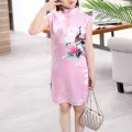 Cheongsam Dress Baby Girl Qipao Summer Clothes Peacock Sleeveless Slim Traditional Dress Child Girls Clothes Chinese Style. 