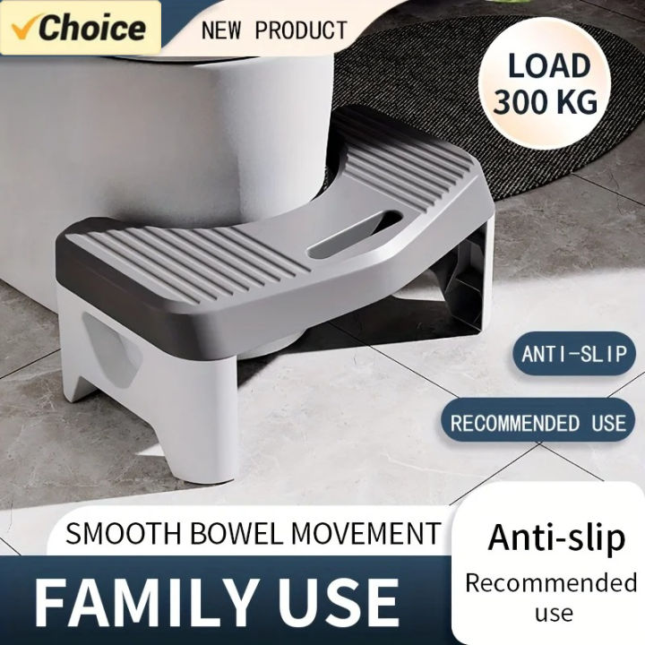 1Pc Toilet Stool for Bathroom, Comfort Toilet Stool for  Kids Pregnant Women, Squatting Aid Footstool, Anti Slip Thickening