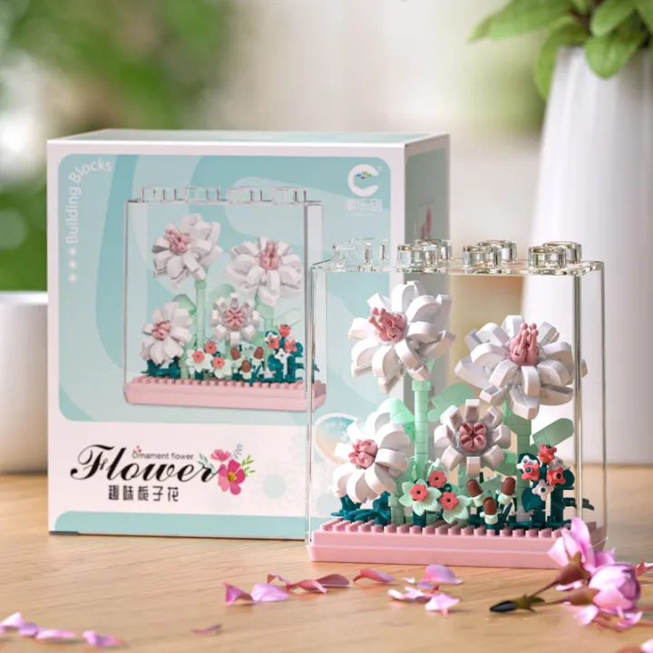 Qimeng%20Fun%20Microgranules%20Rose%20Eternal%20Flower%20Building%20Block%20Ornament%20Assembly%20Kit%20%20for%20Girls%207323-26%20-%20Image%207