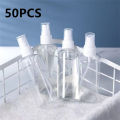 50PCS 50ml 100ml Refillable Bottles Transparent Plastic Perfume Bottle Atomizer Empty Spray Bottle Portable Travel Accessories. 
