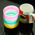 Color Magic Bounce Toys Board Games for Children Anti-stress Magic Ring Spring Rainbow Board Game Kids Creative Funny .