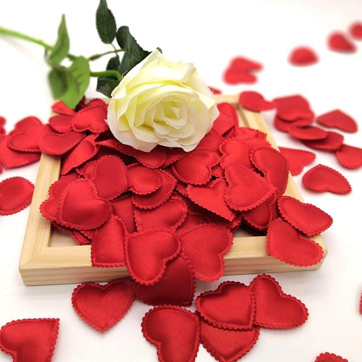 Valentine's%20Day%20200Pcs%20Romantic%20Padded%20Fabric%20Throwing%20Petals%20Love%20Hearts%20for%20Table%20and%20Carpet%20Wedding%20Party%20Decoration%20-%20Image%205