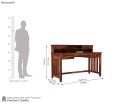 Wallace Computer Table With Drawers (Honey Finish). 