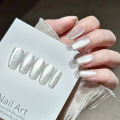 1pc 10ml Holographic Glitter Mirror Porcelain White Cat Eye Gel Polish Magnetic Galactic Effect Gel Nail Polish Soak Off UV LED. 