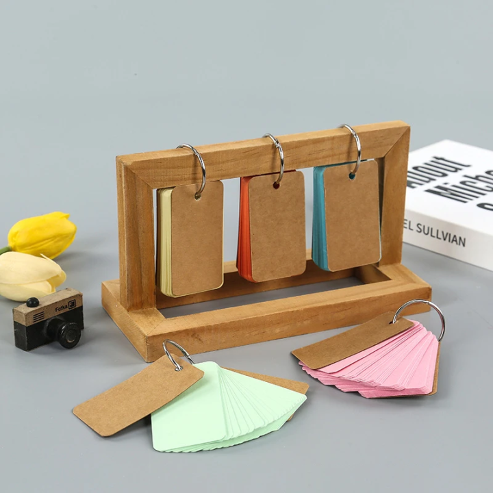 50%20Sheets%20Kraft%20Paper%20Blank%20Flashcards%20with%20Binder%20Rings%20Spiral%20Notepads%20Kids%20Mini%20Notebooks%20Study%20Cards%20Book%20Kawaii%20Stationery%20-%20Image%203