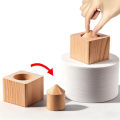 Impossible Wooden Blocks Take The Of Cylinder Close Up Magic Tricks For Kids Adults Teens Brain Teasers Disentanglement Games. 