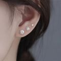 4/9 Pairs/Set Stainless Steel Ear Clips And Fake Nose Studs, No Need for Piercing, Directly Wear Fashionable Clip-On Earrings.