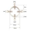 2pcs Stainless Steel Fake Nipple Rings for Women, Various Colors Clip On Nipple Jewelry Non Piercing Nipple Ring. 