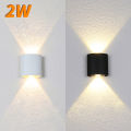 2W LED Wall Lamp Outdoor Waterproof Garden Lighting Indoor Bedroom Living Room Stairs Wall Light. 