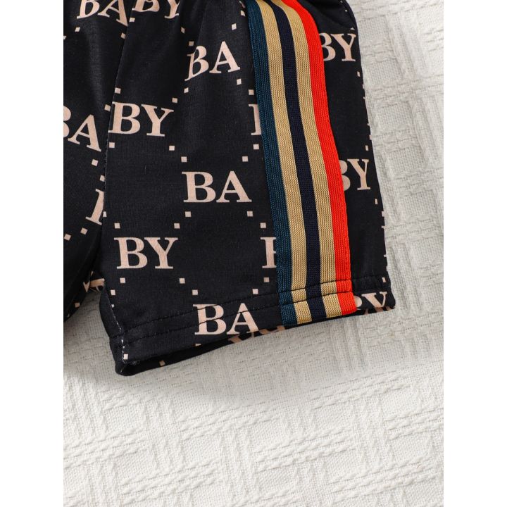 0-3%20Years%20Toddler%20Baby%20Boy%202pcs%20Clothing%20Set%20T-shirt%20Letter%20Short%20Sleeve%20Top%20with%20Shorts%20Light%20Luxury%20Style%20Photograph%20Outfit%20-%20Image%205