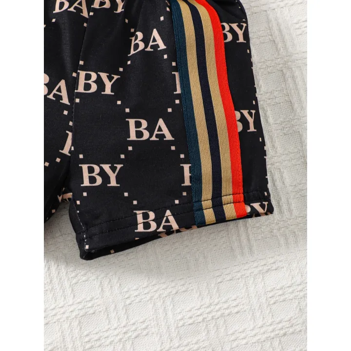 0-3%20Years%20Toddler%20Baby%20Boy%202pcs%20Clothing%20Set%20T-shirt%20Letter%20Short%20Sleeve%20Top%20with%20Shorts%20Light%20Luxury%20Style%20Photograph%20Outfit%20-%20Image%205