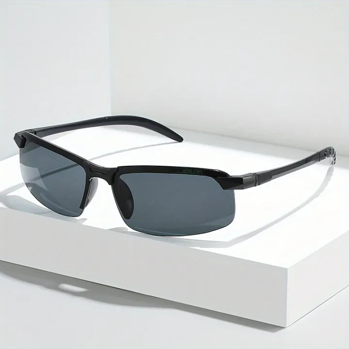 2%20Pairs%20of%20Night%20Vision%20Glasses%20Men's%20Goggles%20Half%20Frame%20Fashion%20Glasses%20Day%20and%20Night%20Dual-use%20Driving%20Glasses%20Half%20Frame%20-%20Image%202