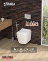 Upgrade your bathroom with the sleek and modern MILANA wall-hung commode from Stella. Experience elegance and hygiene redefined! 🌟🚽
#StellaMilana #BathroomGoals #WallHungCommodeb.