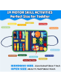 Montessori Travel Toy Felt Activity Quiet Books Busy Board Activity Educational Sensory Learning Book.