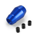 72mm Car Aluminium Gear Shift Knob Thick Waist Shift Head Knob M8 M10 M12 With Adapters 4 Colors. 