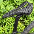Lead foot 3D Printed Carbon Bicycle Saddle Road/MTB Bike Super Light Racing Saddles Seat Hollow Comfortable Breathable. 