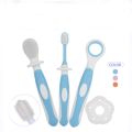 Baby Toothbrush Set Baby Training Toothbrush Baby Infant Soft Training Toothbrush Teeth Care Cleaning Tongue Scraping Set. 