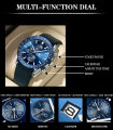 POEDAGAR Men Watch Fashion Sport Chronograph Silicone Quartz Watches Top Brand Luxury Waterproof Luminous Date Men's Wristwatch. 