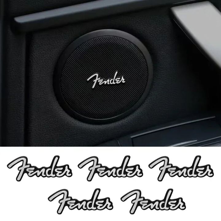 5pcs/10pcs highquality Metal Fender logo car HiFi Speaker audio