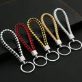 Leather Keychains, Rope Keychain, Braided keychain For Boys For Men (Pack of 1)-(Pack of 2) (Pack of 4). 