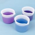 5Pcs Set 50ml Silicone Measuring Cup Tools Round Silicone Mold Clear Graduated Epoxy Split Cup DIY For Casting Resin Mold Art Ki. 