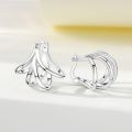 MISEFF 2025 925 Sterling Silver Simple Curve Hoop Earrings For Engagement Wedding Party Birthday  Silver Jewelry Hoops Women. 
