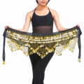 New Style Top Selling Belly Dance Waist Chain Hip Scarf Bellydance Coins Belt Dancing Waist Belt Dancer's Accessories.