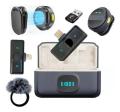 SX21 Wireless Microphone Copy of Hollyland Lark M2. Interview, Live Broadcast, Audio Video Recording Clip on Collar Microphone. Noise Reduction Lavalier Lapel Mini Microphone. 