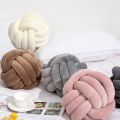 Knot Pillow Ball Cushion - Soft Plush Decorative Throw for Couch and Bed. 