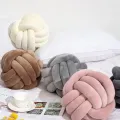 Knot Pillow Ball Cushion - Soft Plush Decorative Throw for Couch and Bed. 