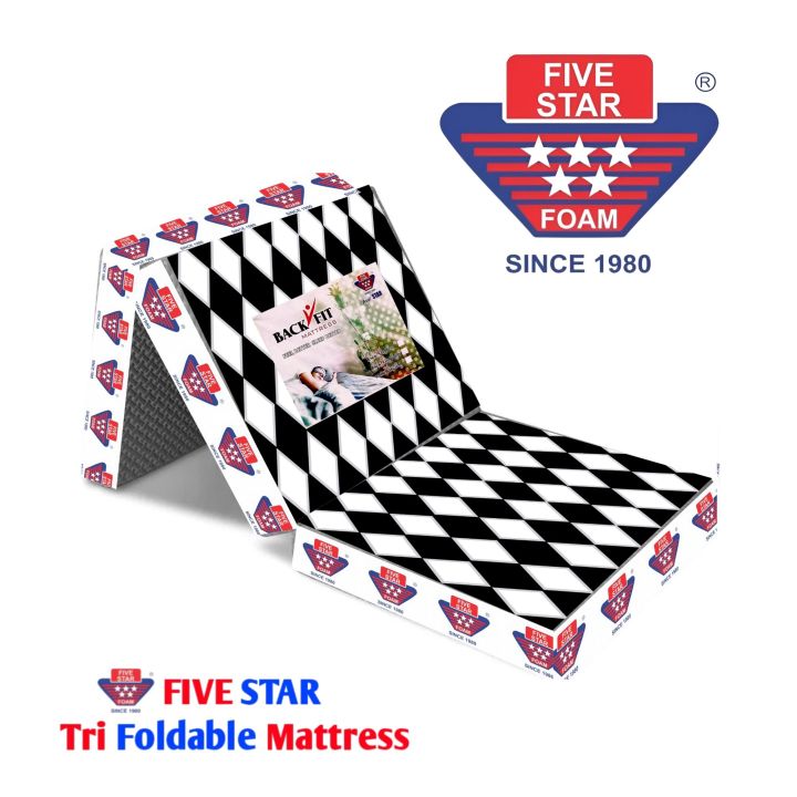 Five Star 2in1 Folding Mattress Tri Foldable
