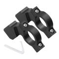 Motorcycle Mirror Mount 2PCS Aluminum Alloy Universal Bracket 8/10mm Handlebar Rearview Holder For Cycling Commuting Riding.