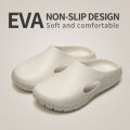 Summer New EVA Cool Slippers for Home Comfort, Anti Slip Fashion, Versatile Couple Wearing Baotou Slippers for Men.