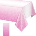 Gradient Pastel Plastic Tablecloth Party Decoration Waterproof Rectangle Table Cover Party Supplies Disposable Table Cloth. 