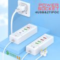 4 Ports USB Fast Charging Charger Type C Wall Charger For iPhone Samsung Xiaomi Huawei Phone Charger EU/US/UK Plug Power Adapter. 