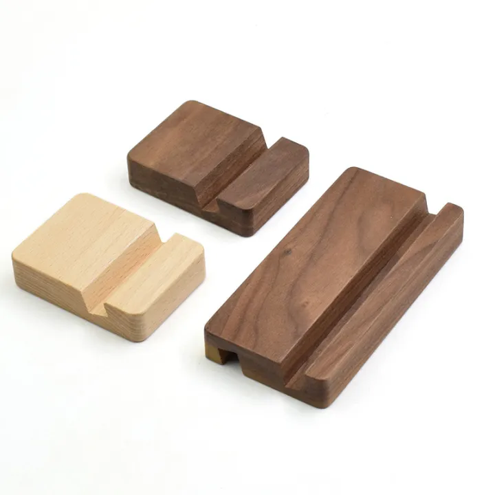 Cellphpne Rack Simple Universal Solid Wood Cell Phone Racks Simple Desk Stand Holder for ...