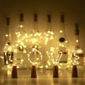Multi functional 9 Feet Bottle Cork 30 Lights Fairy String Lights Copper Wire, Battery Operated Starry Lights for DIY, Festival, Wedding, Party, Indoor, Outdoor Decoration (Light Only) - Fairy Lights. 