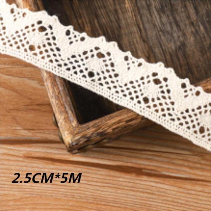 5Meter%20Roll%20White%20Cotton%20Embroidered%20Lace%20Net%20Ribbons%20Fabric%20Trim%20DIY%20Decorate%20Sewing%20Handmade%20Craft%20Materials%20Bow%20-%20Image%204
